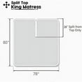 thumbnail image 3 of DNG Creations 4 Piece Split Top King Adjustable Flex Top Sheet Set 100% Egyptian Cotton, 800 Thread Count 18 Inch Deep Pocket - 28" Split from The Top ( Solid Chocolate ), 3 of 5