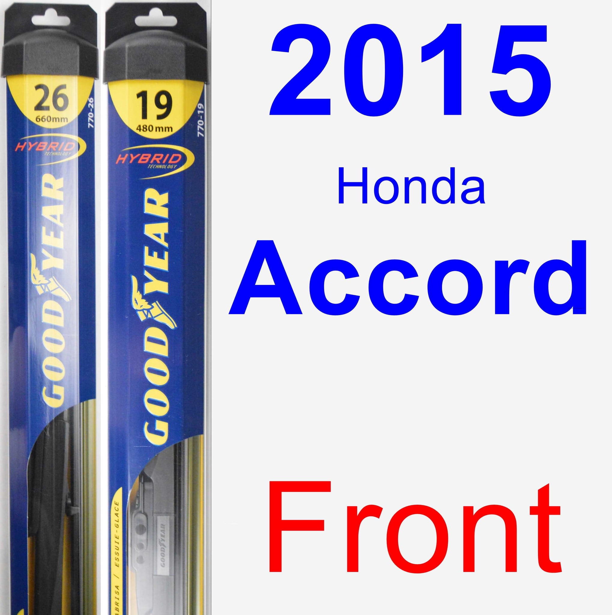2015 Honda Accord Wiper Blade Set/Kit 