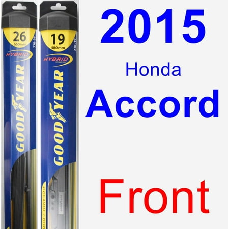 2015 Honda Accord Wiper Blade Set/Kit (Front) (2 Blades) - (Best Wiper Blades For Honda Accord)