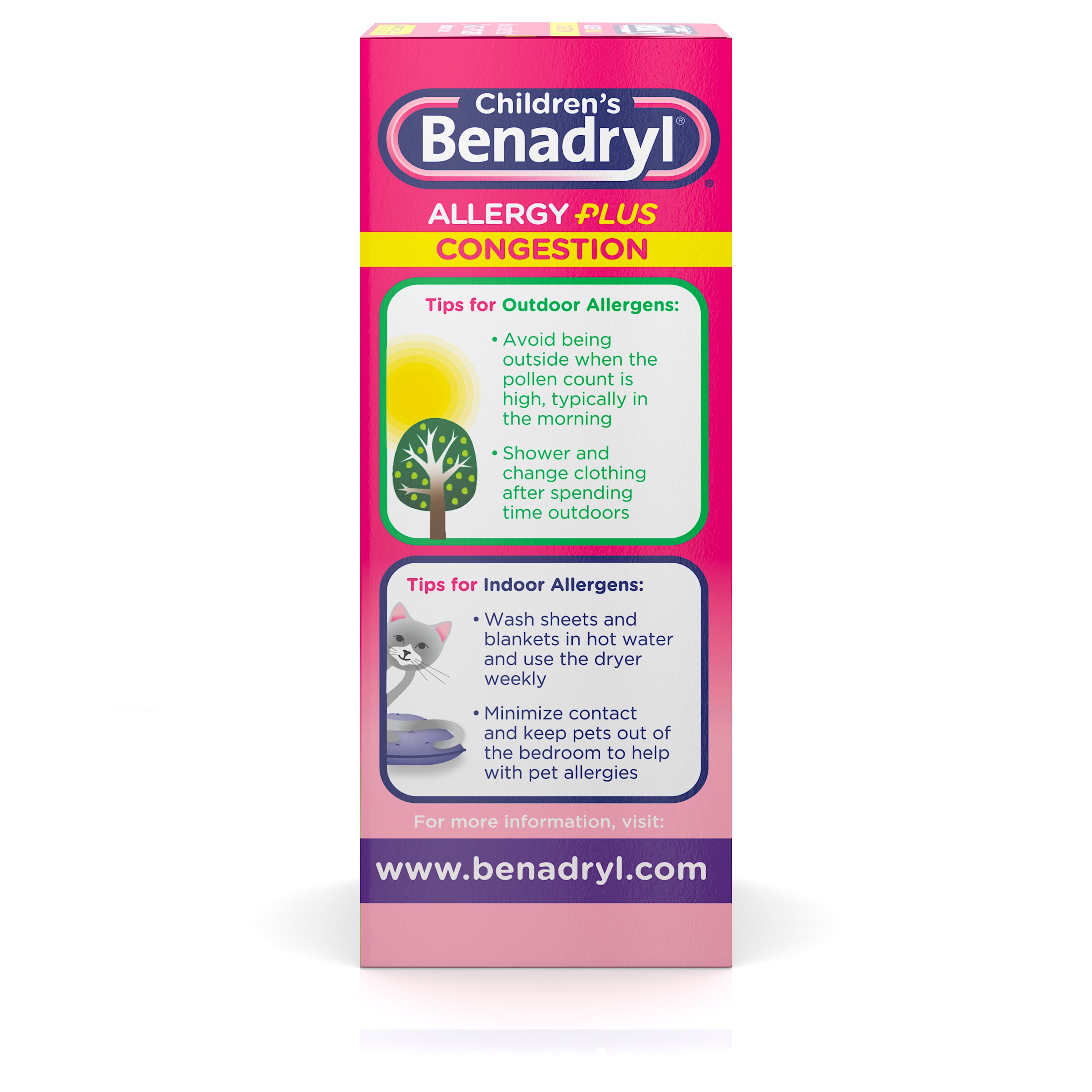 Benadryl Allergy Plus Congestion Dosage Chart