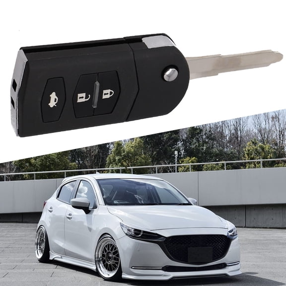 3 Buttons Remote Flip Key Shell Blade Case For Mazda 2 3 5 6 8 RX8 MX5 Fob