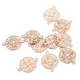 thumbnail image 4 of 10 piezas de pendientes de filigrana de flores para hacer joyas, para pendientes, colgantes y accesorios., 4 of 9