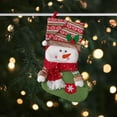 thumbnail image 3 of Colgantes de calcetines navideños, decoración para el árbol de Navidad, para familiares y amigos. Muñeco de nieve, 3 of 7