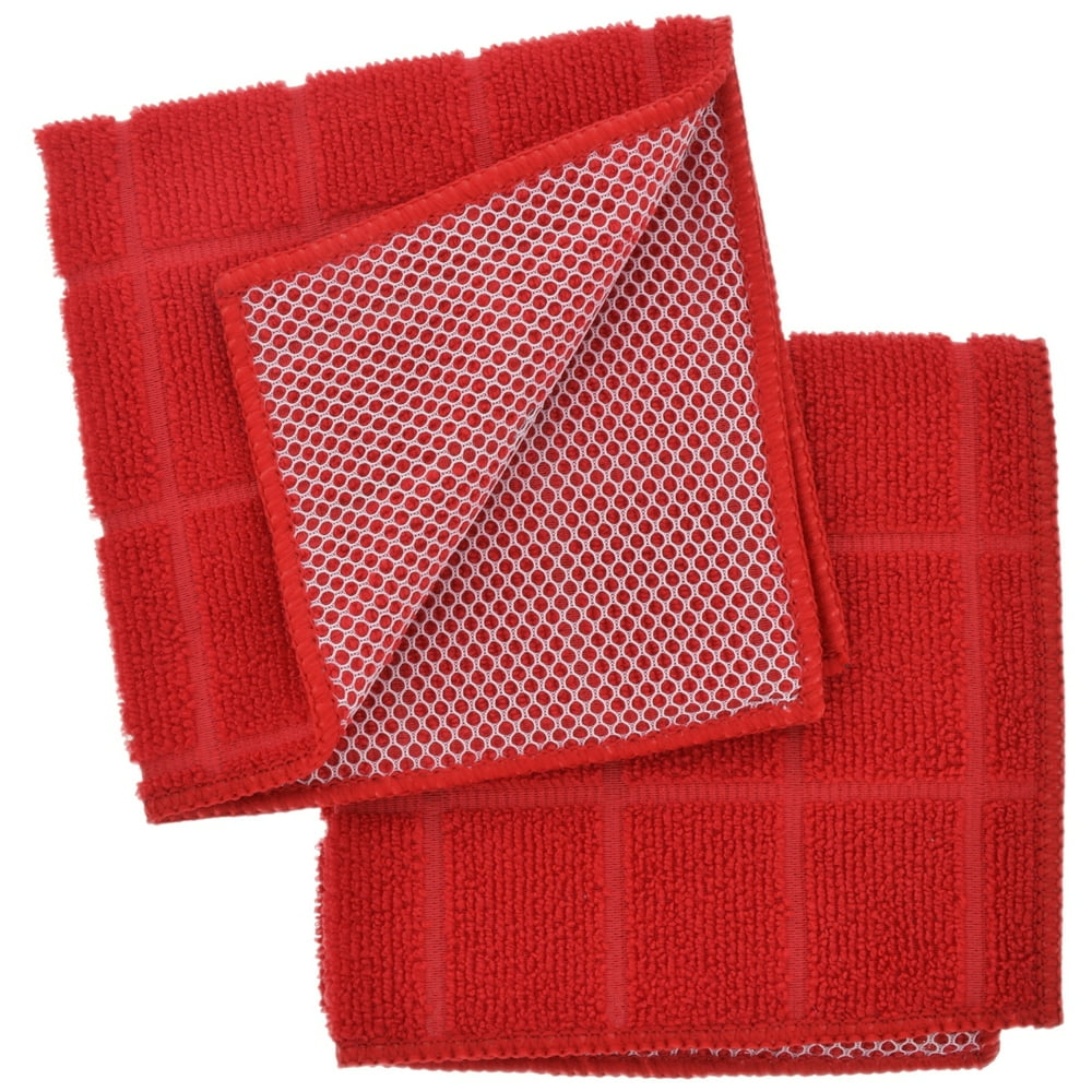 Dish Cloths for Washing Dishes Red Kitchen Cloths Cleaning Cloths 12