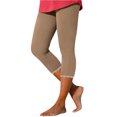 thumbnail image 2 of FNFYFH Clearance Womens Inclusive Yoga Capris All Body Types Workout Pants,Khaki, 2 of 10