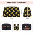 thumbnail image 2 of Cartoon Mechanical Cool Duck Makeup Bag, Large Capacity Travel Cosmetic Bag for Women Girls- Travel Toiletry Bag Leather Portable Waterproof Makeup Case Organizer with Handle, 2 of 4