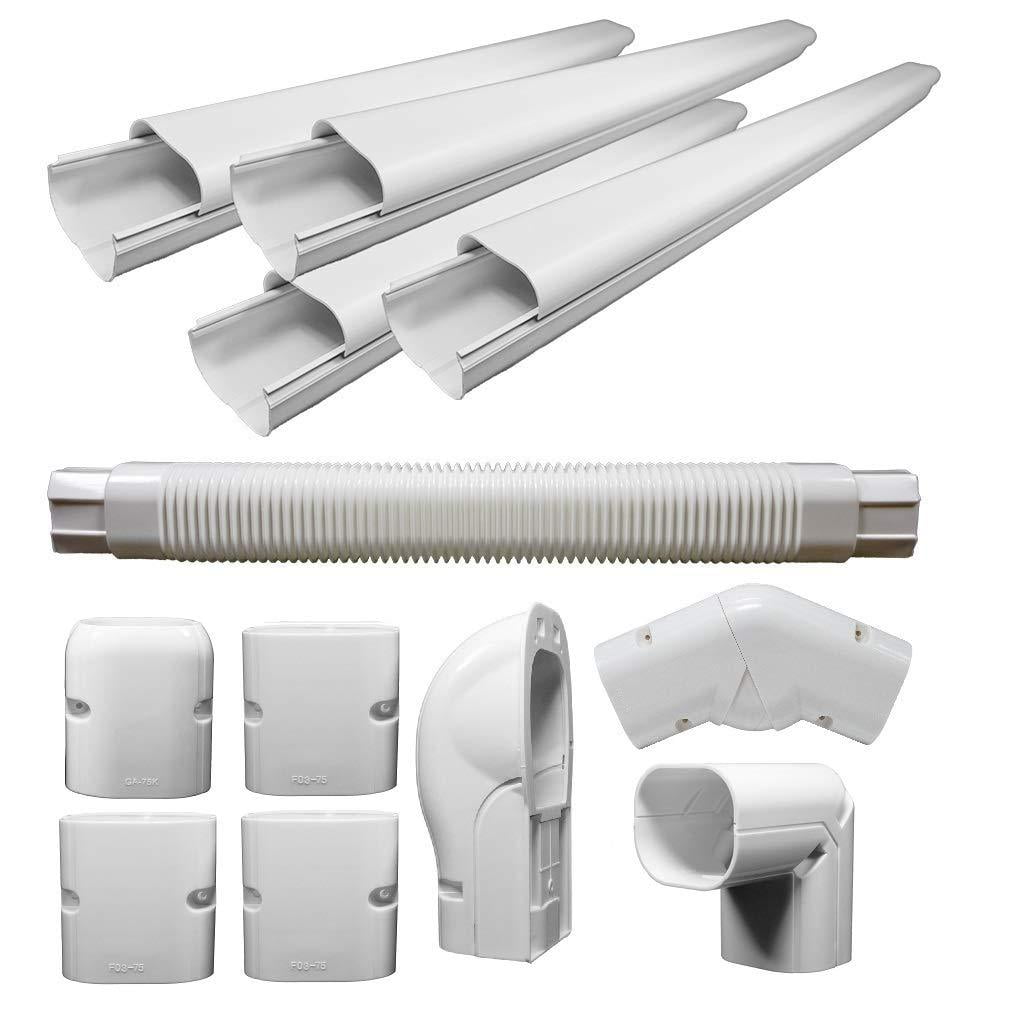 PVC Decorative Line Cover Kit for Ductless Mini Split Air Conditioners