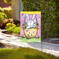 thumbnail image 1 of Double Cartoon Easter Garden Flag For Fall Outdoor Decorations Yard Welcome Flag Pennant 2022, 1 of 3
