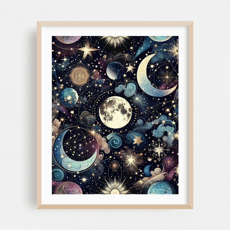 「MOON.」CLARITY ART moon-and-sun-and-stars-