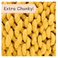 thumbnail image 5 of TiaGOC Chunky Knit Blanket Throw | 100% Hand Knit with Jumbo Chenille Yarn (60"x80", Harvest Yellow), 5 of 6