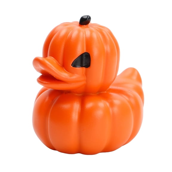 Punk Pumpkin Resin Duck Statue Small Horror Movie Character Collectible  Figurines Cartoon Duck Decorative Ornaments for Desktop Home Office Gifts