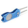 thumbnail image 2 of tredstone Golf Pitch Divot Repair Switchblade Ball Marker Groove Cleaner Blue, 2 of 5