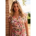 thumbnail image 3 of Roaman's Women's Plus Size Chiffon Wrap Maxi Dress, 3 of 4