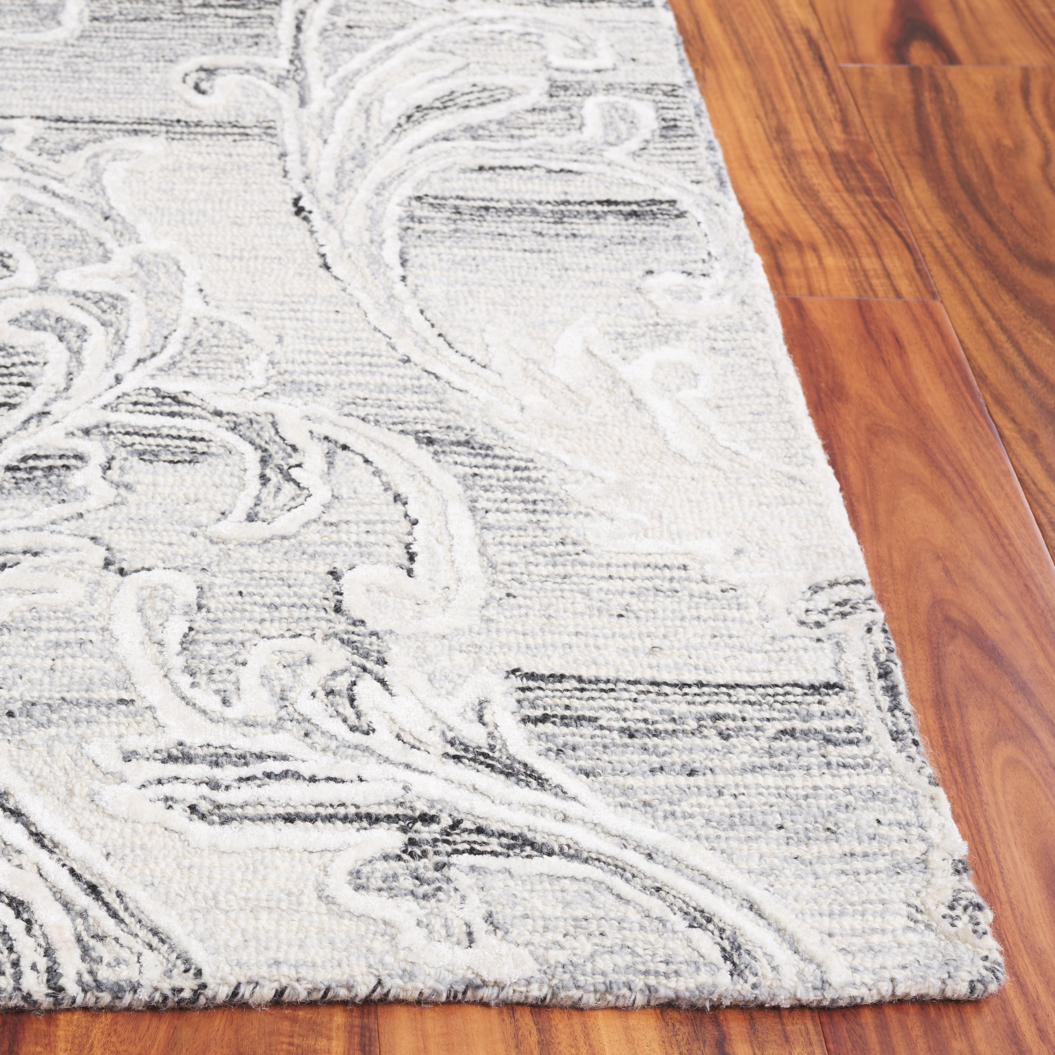 SAFAVIEH Metro Carleen Abstract Area Rug, Grey/Ivory, 4' x 6'