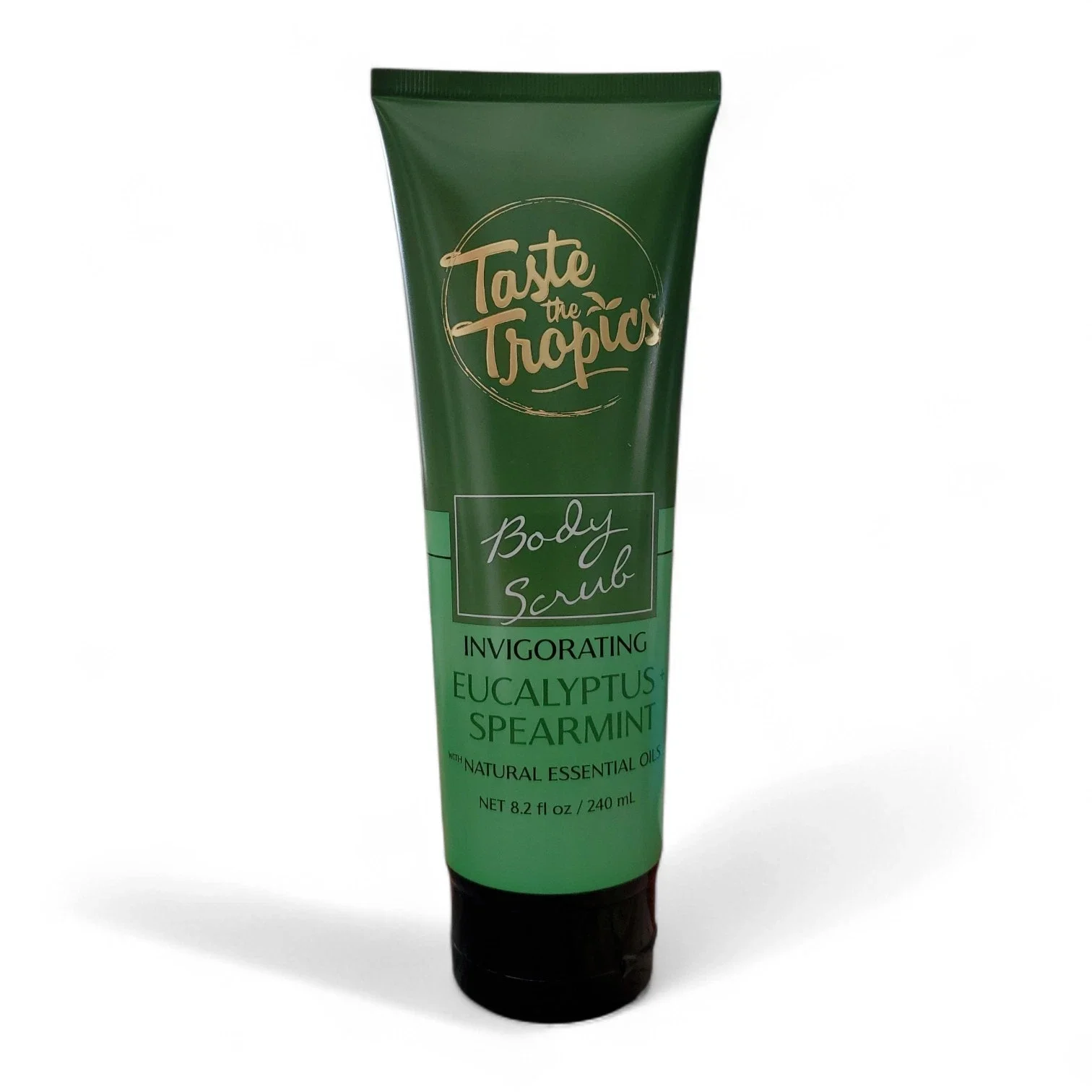Taste the Tropics Body Scrub Eucalyptus Spearmint 8.2 fl oz, Exfoliating Body Scrub with Natural Essential Oils