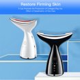 thumbnail image 4 of Women Men 3 Modes Neck Vibration Lifting Heating Massager Anti-aging Wrinkle Fine Line Removal Massage Tool Beauty Instrument White, 4 of 8