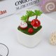 thumbnail image 5 of Maceta artificial de cerámica blanca de simulación de plantas en maceta para decoración de hogar y oficina, 5 of 8