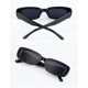 thumbnail image 2 of Retro Sunglasses With Small Frame, Rectangular Trend - White And Black, 2 of 4