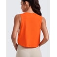 thumbnail image 3 of CRZ YOGA Pima Cotton Tank Tops for Women Workout Yoga Running Loose Crop Sleeveless Shirts, 3 of 6