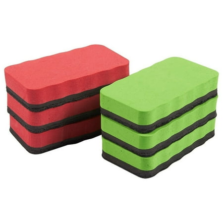 12-Pack Magnetic Whiteboard Eraser - Rectangular Magnetic