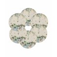 thumbnail image 7 of 15 Inch Round Placemats Set of 6, Green Blue Pumpkins Fall Non Slip Heat Insulation PP Table Mats, Thanksgiving Eucalyptus Leaves Rustic Washable Place Mats for Kitchen Dining Party Table Decor, 7 of 7