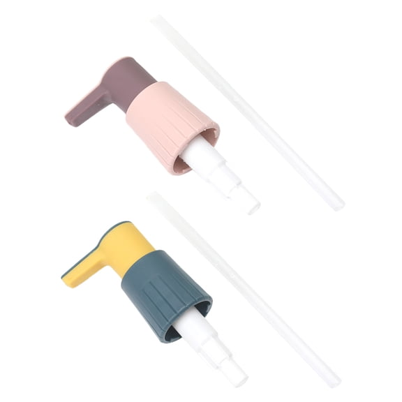 ULTNICE 2Pcs Plastic Kitchen Bottle Pump Nozzle Suitable for Oyster Sauce and Ketchup