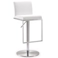 thumbnail image 1 of Tabouret de Bar Réglable en Acier Inoxydable Blanc Amalfi, 1 of 10
