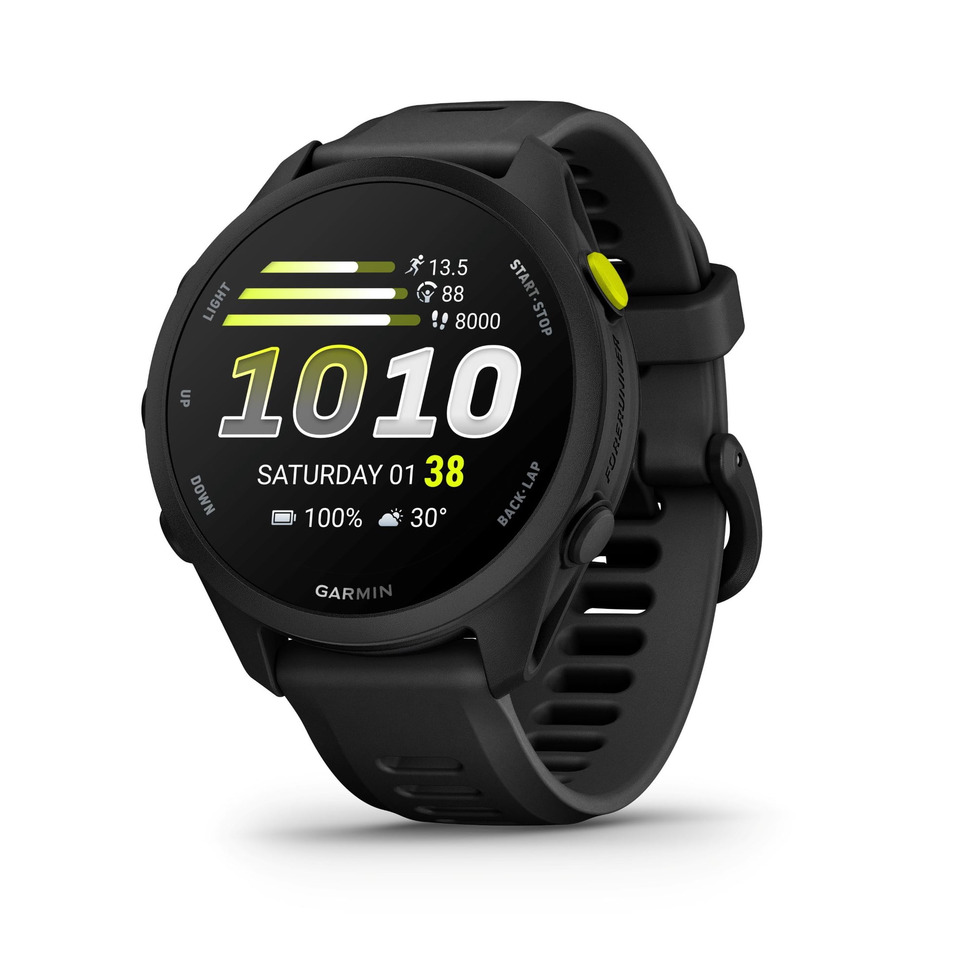 Garmin Forerunner® 70, Easy-To-Use GPS Running Smartwatch, Advanced Training Metrics and Recovery Insights, Up to 13 Days of Battery Life, Black