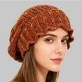 thumbnail image 2 of CYSFASHION Beanie for Women Beanies Fall Fashion Must Haves Slouch Cap Funny Winter Hats Women's Hats Orange, 2 of 4