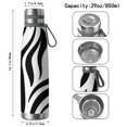 thumbnail image 3 of 29oz Insulated Water Bottle with Tea Infuser, Stainless Steel Travel Mug, Animal Leopard Print, 3 of 6