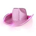 thumbnail image 3 of FlashingBlinkyLights Sequin Cowboy Hat with LED Brim, 3 of 3
