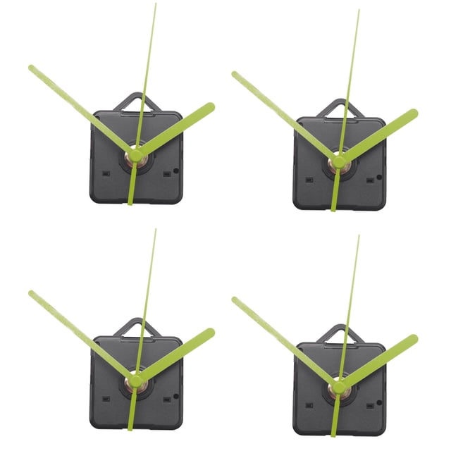 4X Movimiento de Cuarzo Mecanismo de Movimiento del Reloj de Pared Modo Silencioso DIY Kit de Piezas de Repuesto de Reparacion Decoraciones de Casa
