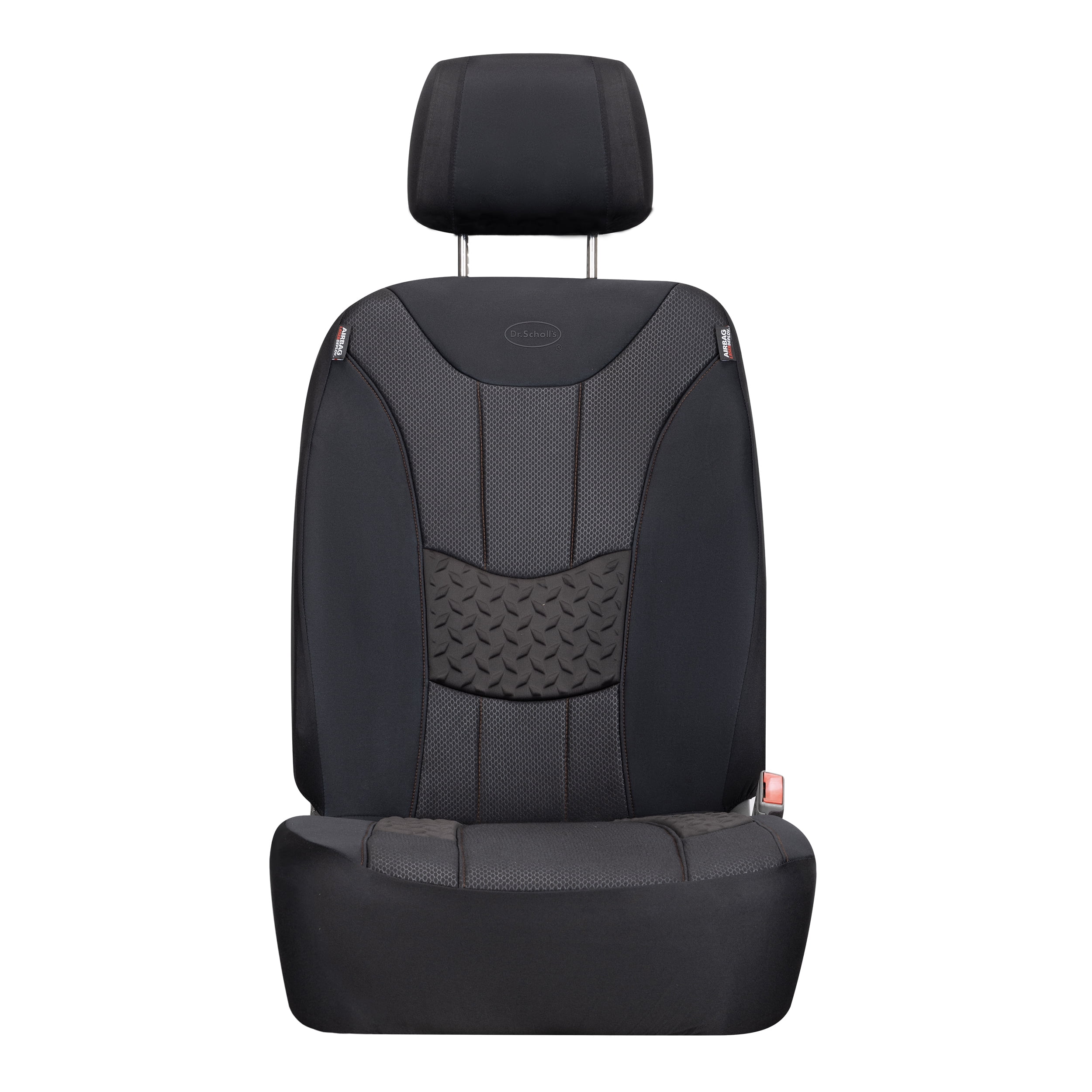 (2 pack) Dr. Scholl's 1-Piece Copper-Infused Seat Cover for Cars, Trucks & SUVs