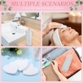thumbnail image 4 of YBQF 120 Pcs Compressed Facial Sponges with Container Face Sponge Disposable Sponge Pads for Washing Face Cleansing Exfoliating Esthetician Makeup Removal(White, Heart), 4 of 5
