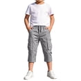thumbnail image 6 of Boys Cargo Shorts (Sizes 6-16Years) | Cotton Belted Twill Cargo Shorts for Kids, Teen & Youth, 6 of 6