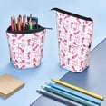 thumbnail image 5 of Lsque Seahorse and Starfish Pattern Telescopic Pencil Bag Pen Holder Stationery Case, Stand-up Retractable Transformer Bag Organizer, 5 of 6