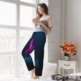 thumbnail image 4 of Uemuo Two Human Hands are Holds Pink Ribbon Awareness Pattern Women's Wide Leg Palazzo Lounge Pants with Pockets Light Weight Loose Comfy Casual Pajama Pants-Medium, 4 of 9
