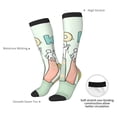 thumbnail image 5 of Picia Women Crew Soft Moisture-wicking Socks Books Pattern Design Cotton Socks, One Size fit All, 5 of 9