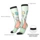 thumbnail image 4 of Fotbe Books Calcetas Divertidas Estampadas para Hombre y Mujer, Calcetas de Algodón hasta la Rodilla para Caminar, Correr, Enfermería y Embarazo, 4 of 6