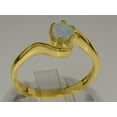 thumbnail image 3 of LBG British Made 9k Yellow Gold Natural Opal Womens Engagement Ring - 33 size options - Size 7.75, 3 of 5