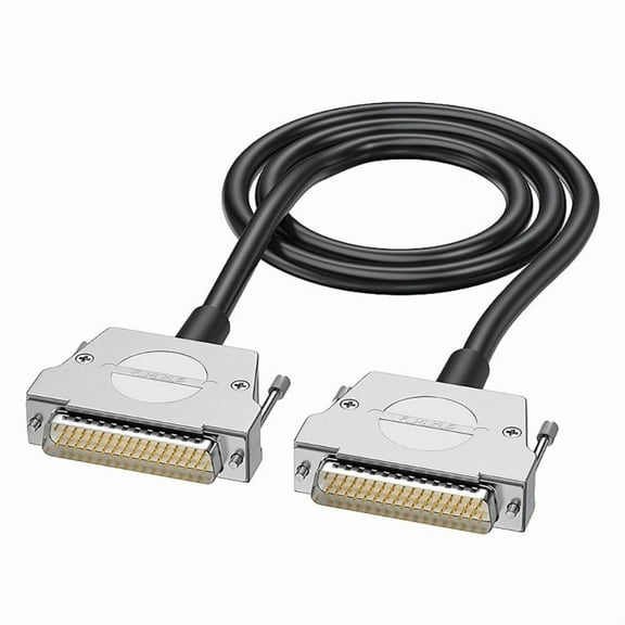 High Density D Sub 50Pin Male Female Shielded Cable, PVC Jacketed Extension Cord for Industrial Use