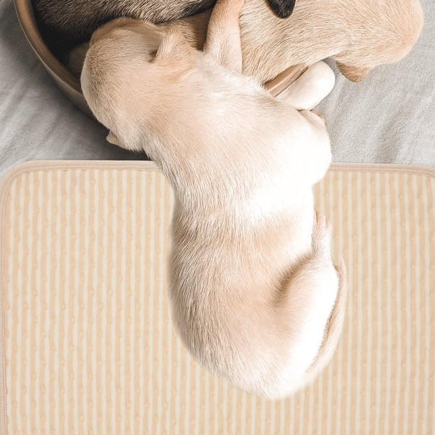 TABLETREANDS 2Ud Almohadillas De Entrenamiento Para Perros Beige Material Impermeable Reutilizable