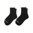 thumbnail image 3 of Wellfit 2 Pair Pack Diabetic Full Cushioned Quarter Socks, 10-13, White-White, 3 of 4