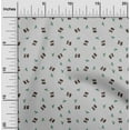 thumbnail image 2 of oneOone Cotton Poplin Light Gray Fabric Animal Craft Projects Decor Fabric Printed By The Yard 42 Inch Wide, 2 of 5