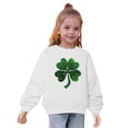 thumbnail image 4 of St. Patrick'S Day Bnwani Sweatshirt for Girls Cotton Long Sleeve Sweatshirt Printed Pullover, 4 of 5