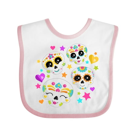 

Inktastic Decorative Skull Party for Day of the Dead Gift Baby Boy or Baby Girl Bib