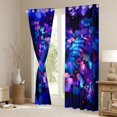 thumbnail image 3 of Manfei Female Men Blue Butterfly Black Out Curtains,Chic Floral Flowers Curtains Pack of 2 (42x63 Each),Abstract Gradient Bedroom Curtains,Microfiber Bedroom Decor, 3 of 6