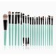 thumbnail image 1 of Juego de 20 brochas de maquillaje profesionales para sombra de ojos, base en polvo, sombra de ojos, delineador de ojos, labios, brochas cosméticas con lana sintética suave (azul), 1 of 5