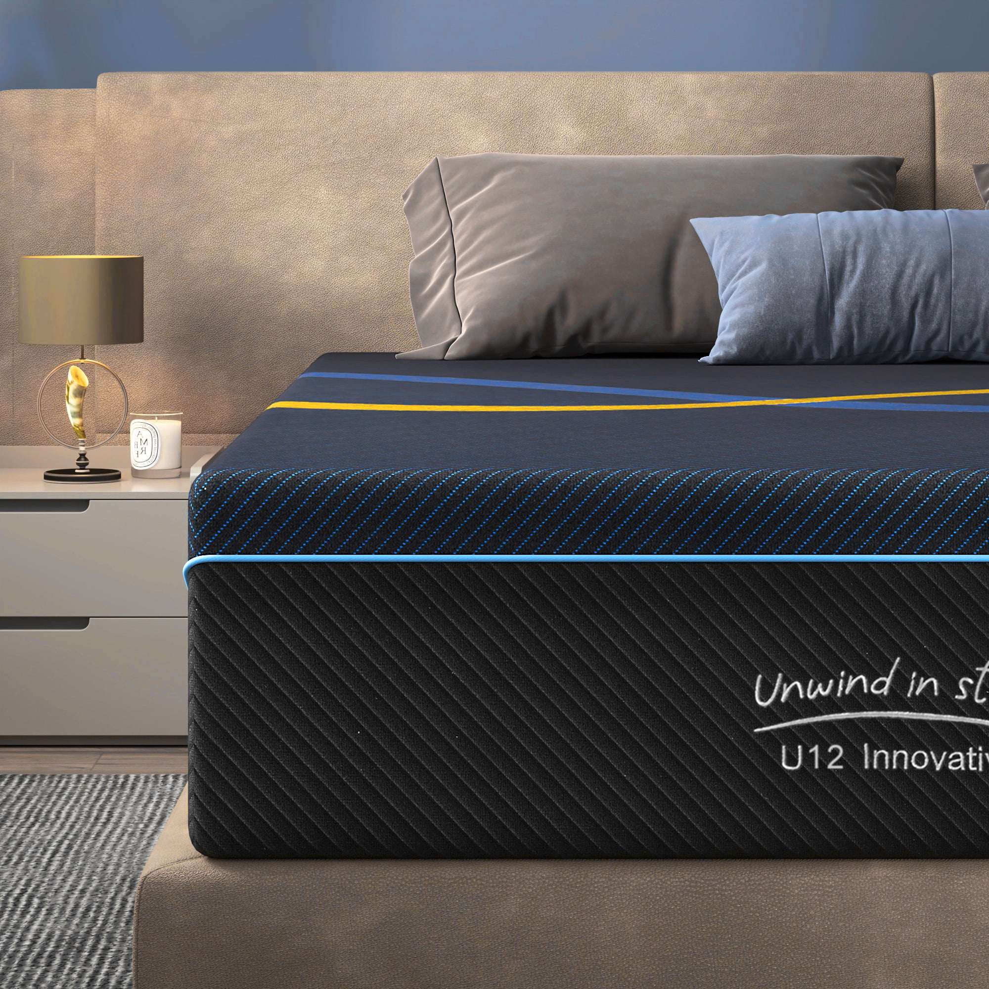 10" Full Mattress, Holaki Green Tea & Bamboo Charcoal Gel Memory Foam Mattress for Pressure Relief, Motion Isolation, Full Size Medium Firm Mattress with Removable Cover, CertiPUR-US Certified