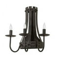 thumbnail image 5 of Meyda Tiffany 215775 Barrel Stave 3 Light 16" Tall Wall Sconce - Black, 5 of 6